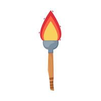 torch fire illustration vector