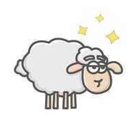 ilustración de animales de ovejas vector