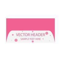 header template illustration vector