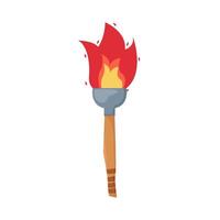 torch fire illustration vector