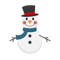 snowman character illustration vector