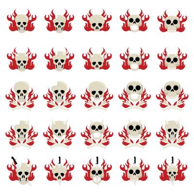 skull pack illustration