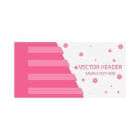 header template illustration vector