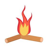 bonfire hot  illustration vector