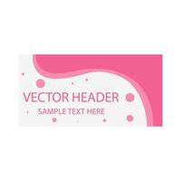 header template illustration vector