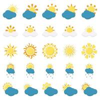 sun summer weather illustration vector