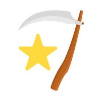 star with sickle illustration vector