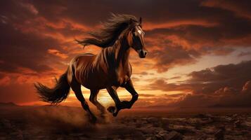 AI generated horse high quality image photo