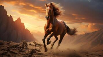 AI generated horse high quality image photo