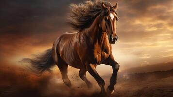 AI generated horse high quality image photo