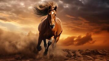AI generated horse high quality image photo