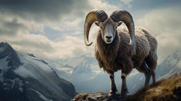 AI generated ibex high quality image photo