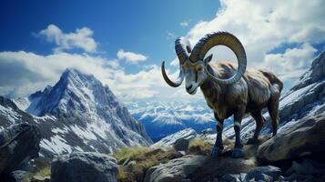 AI generated ibex high quality image photo