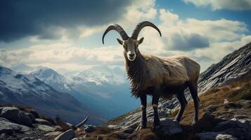 AI generated ibex high quality image photo