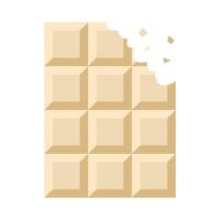 chocolate bar bite illustration vector