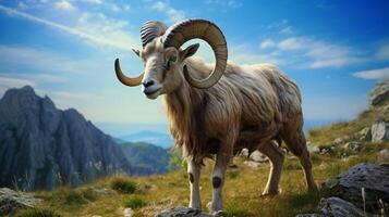 AI generated ibex high quality image photo