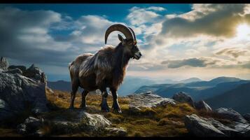 AI generated ibex high quality image photo