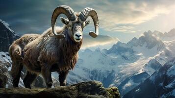 AI generated ibex high quality image photo