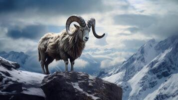 AI generated ibex high quality image photo