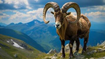 AI generated ibex high quality image photo