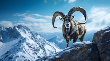 AI generated ibex high quality image photo