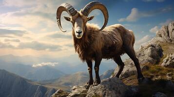 AI generated ibex high quality image photo