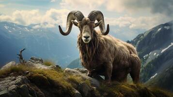 AI generated ibex high quality image photo