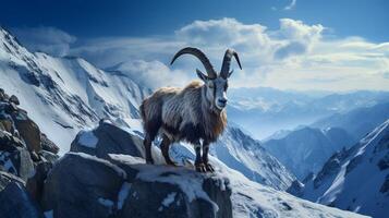 AI generated ibex high quality image photo