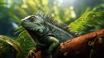 AI generated iguana high quality image photo