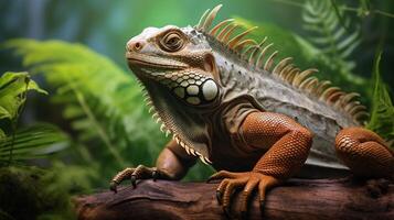 AI generated iguana high quality image photo