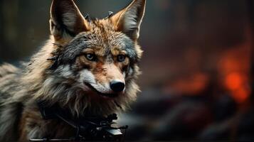 AI generated jackal high quality image photo