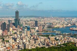 scenery of Kaohsiung city and harbor in Taiwan photo