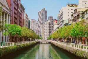 Love river, aka Ai river, at kaohsiung city, taiwan photo