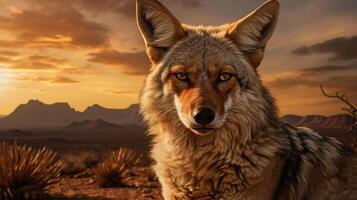 AI generated jackal high quality image photo
