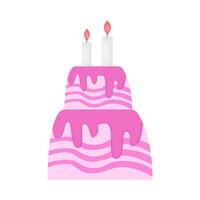 birthday cake illustration vector