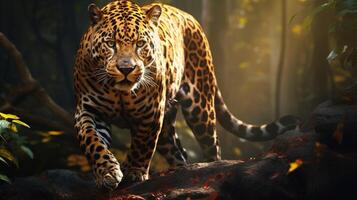 AI generated jaguar high quality image photo