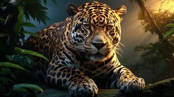 AI generated jaguar high quality image photo