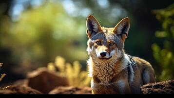 AI generated jackal high quality image photo