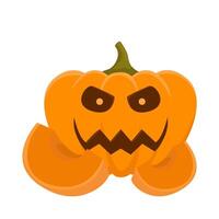 pumpkin halloween illustration vector