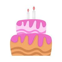 birthday cake illustration vector