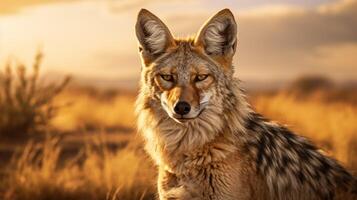 AI generated jackal high quality image photo