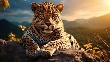 AI generated jaguar high quality image photo