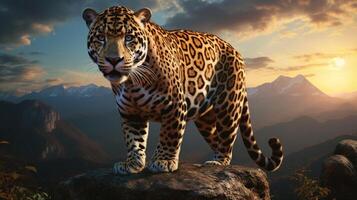AI generated jaguar high quality image photo