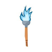 torch fire illustration vector