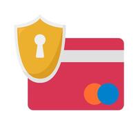 cyber security debit card illustration vector