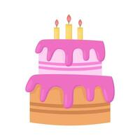birthday cake illustration vector
