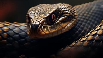 AI generated king cobra high quality image photo