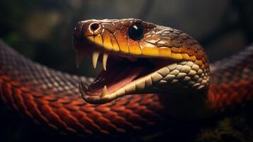 AI generated king cobra high quality image photo