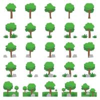 tree pack illustration vector