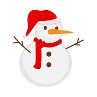 snowman character illustration vector